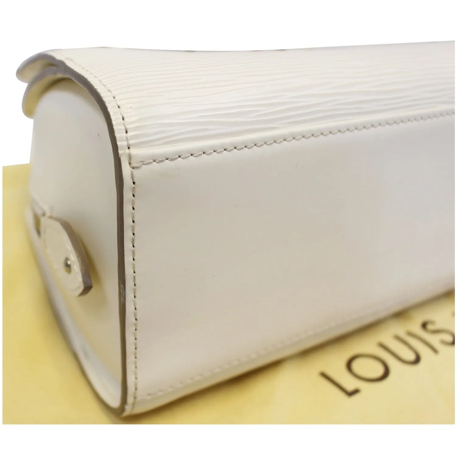 LOUIS VUITTON Pont Neuf PM Epi Leather Satchel Bag Ivory