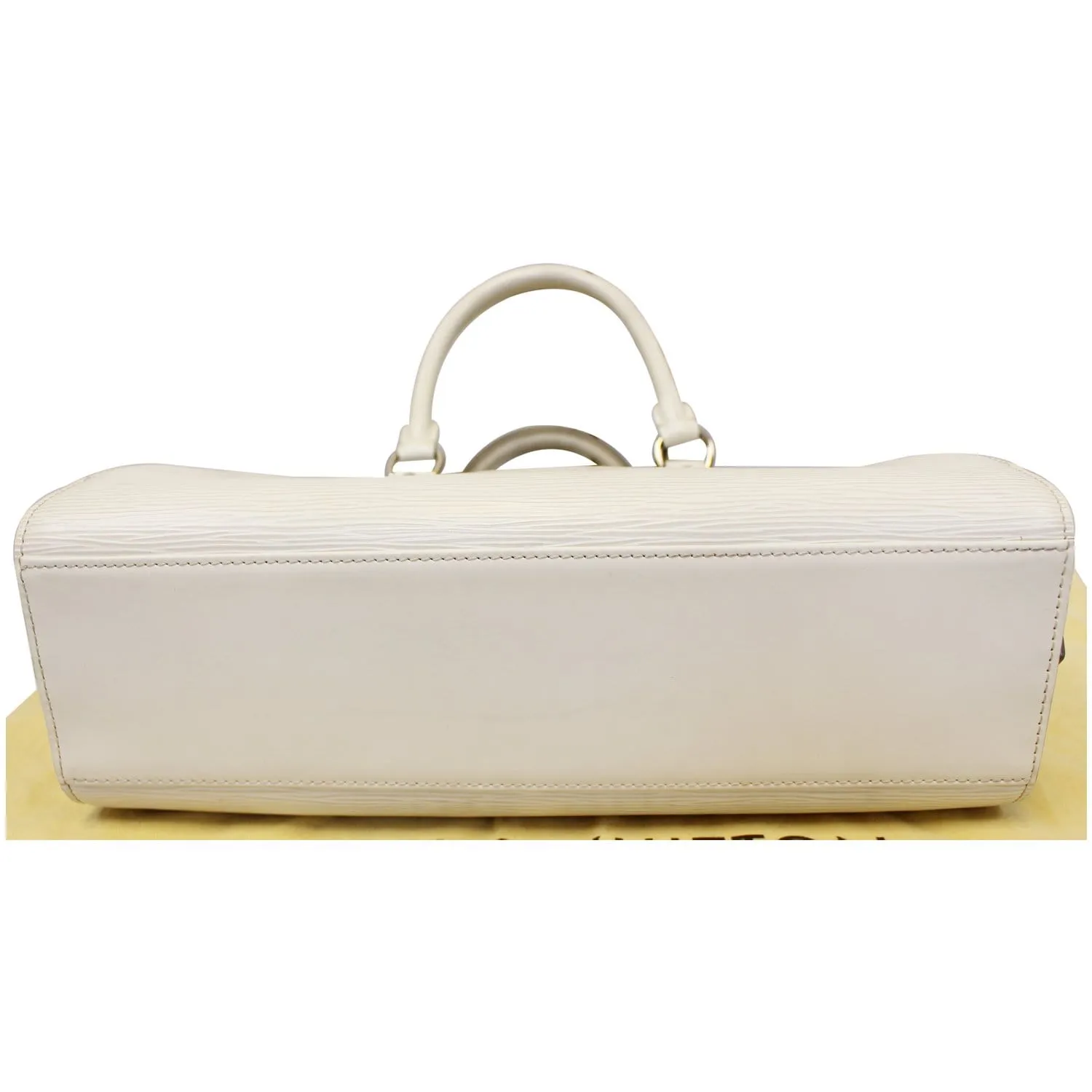 LOUIS VUITTON Pont Neuf PM Epi Leather Satchel Bag Ivory