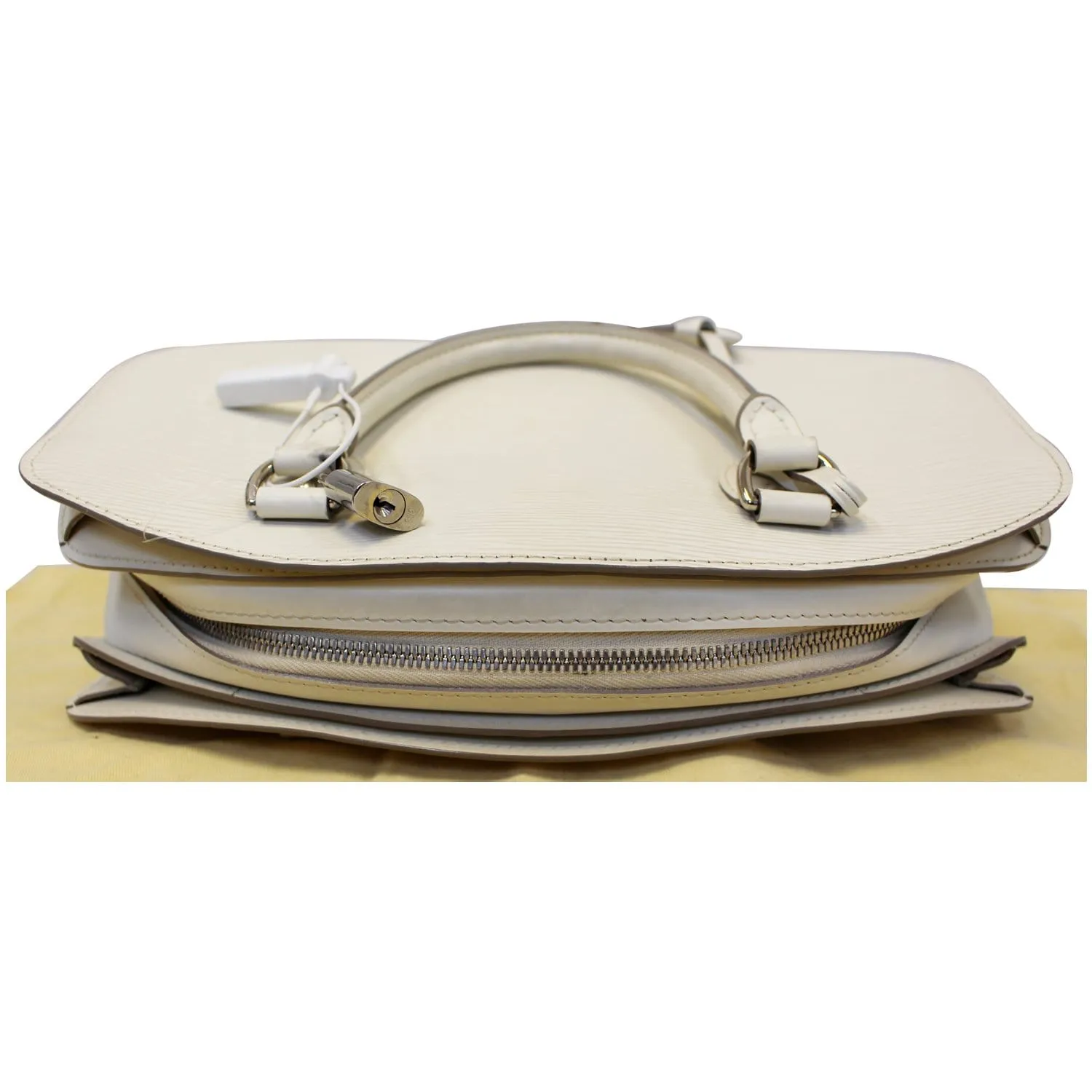 LOUIS VUITTON Pont Neuf PM Epi Leather Satchel Bag Ivory
