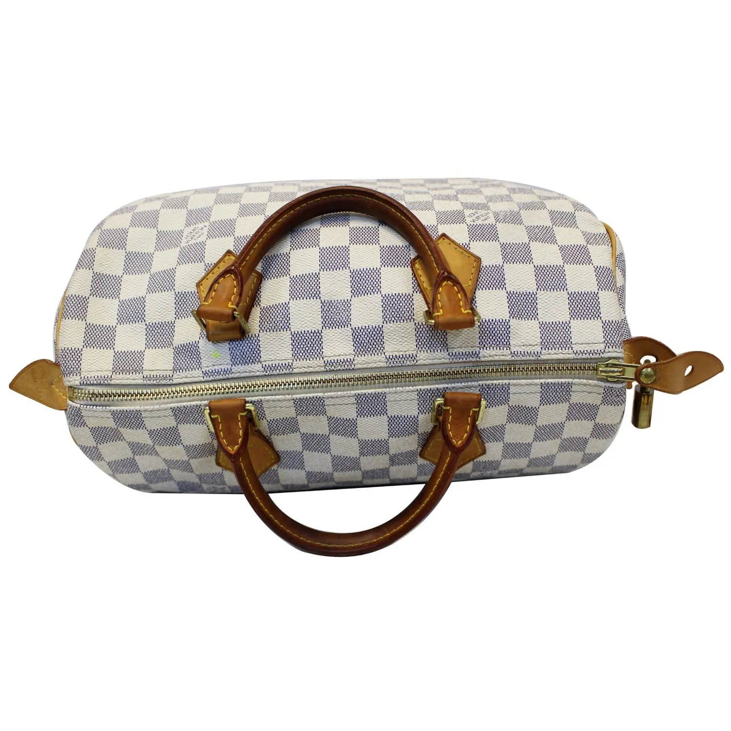 LOUIS VUITTON Speedy 30 Damier Azur Satchel Handbag