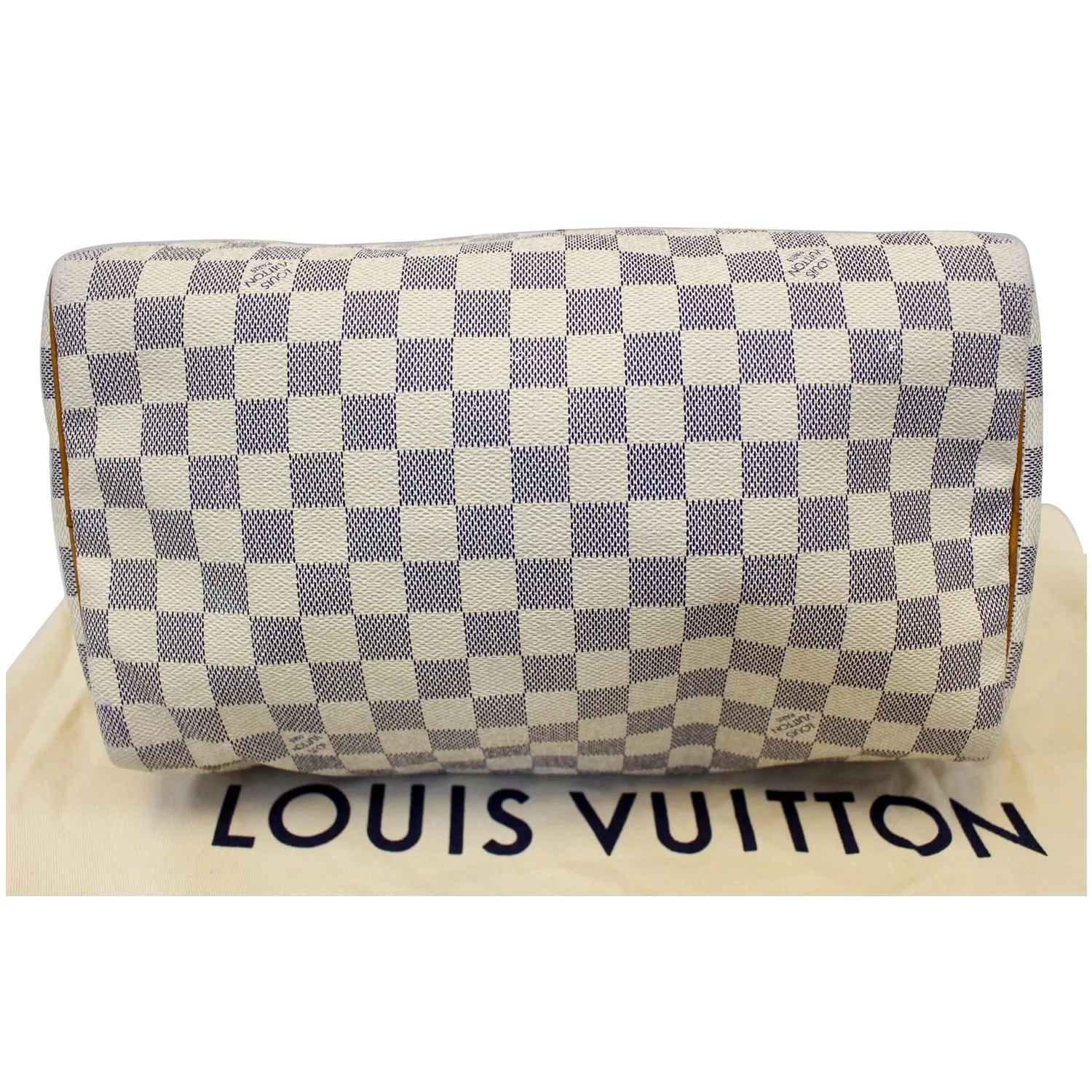 LOUIS VUITTON Speedy 30 Damier Azur Satchel Handbag