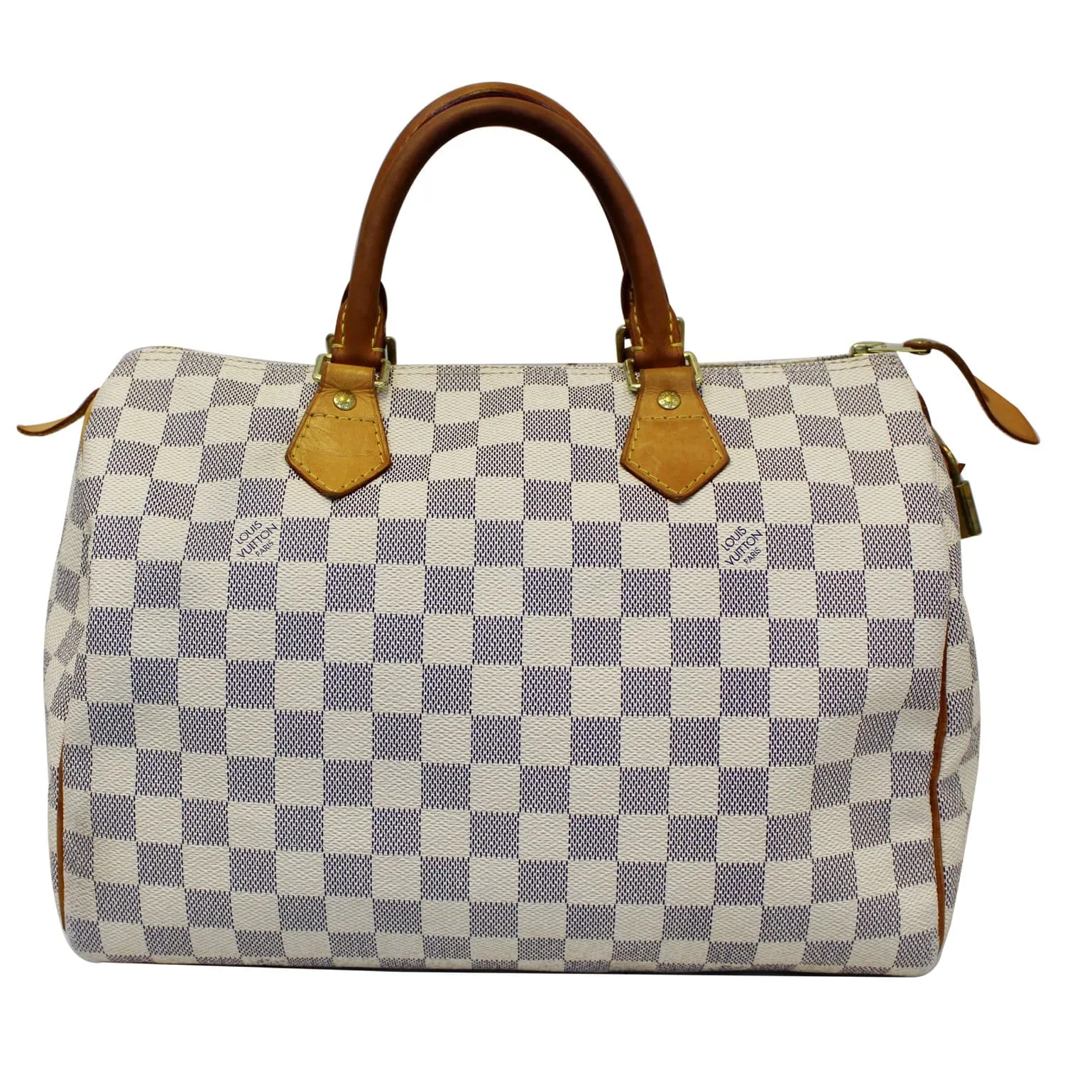 LOUIS VUITTON Speedy 30 Damier Azur Satchel Handbag