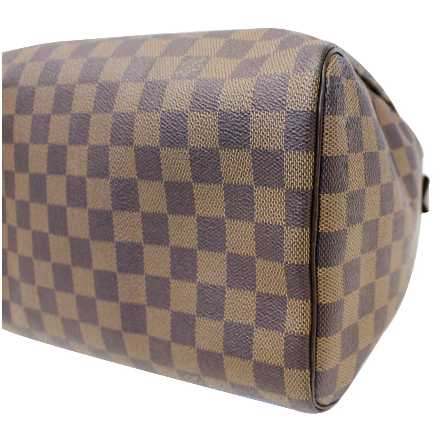 LOUIS VUITTON Speedy 30 Damier Ebene Brown Satchel Bag