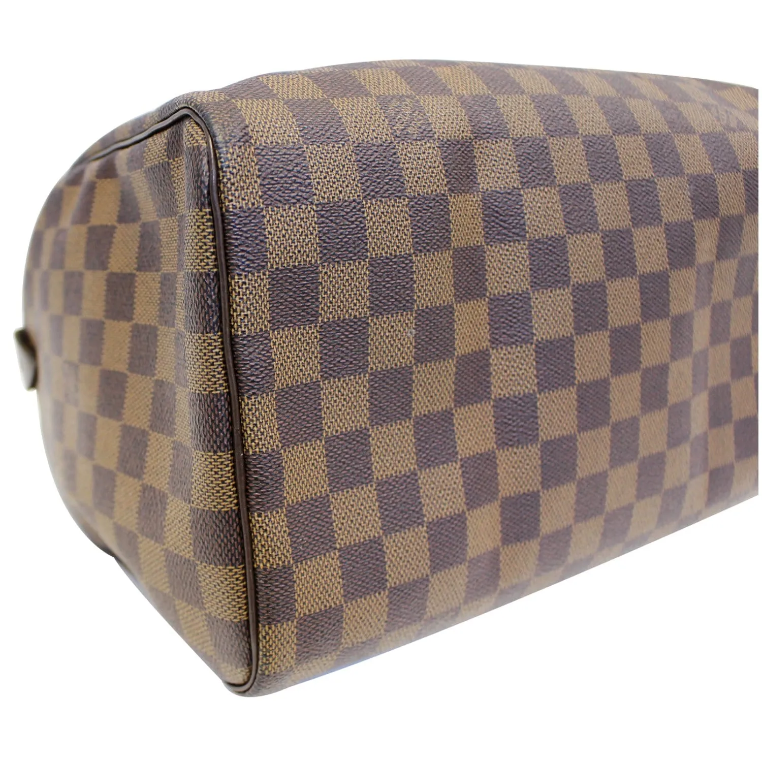 LOUIS VUITTON Speedy 30 Damier Ebene Brown Satchel Bag