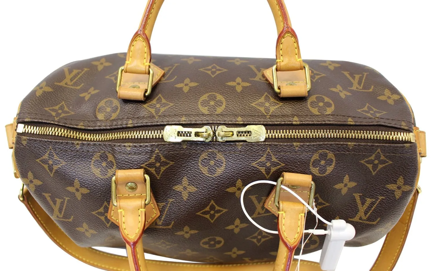 LOUIS VUITTON Speedy 30 Monogram Canvas  Bandouliere Satchel Bag