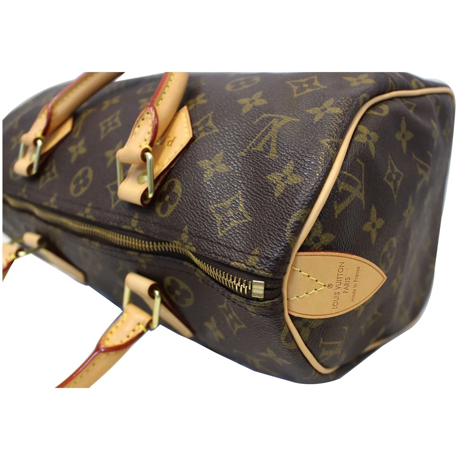 LOUIS VUITTON Speedy 30 Monogram Canvas Satchel Bag