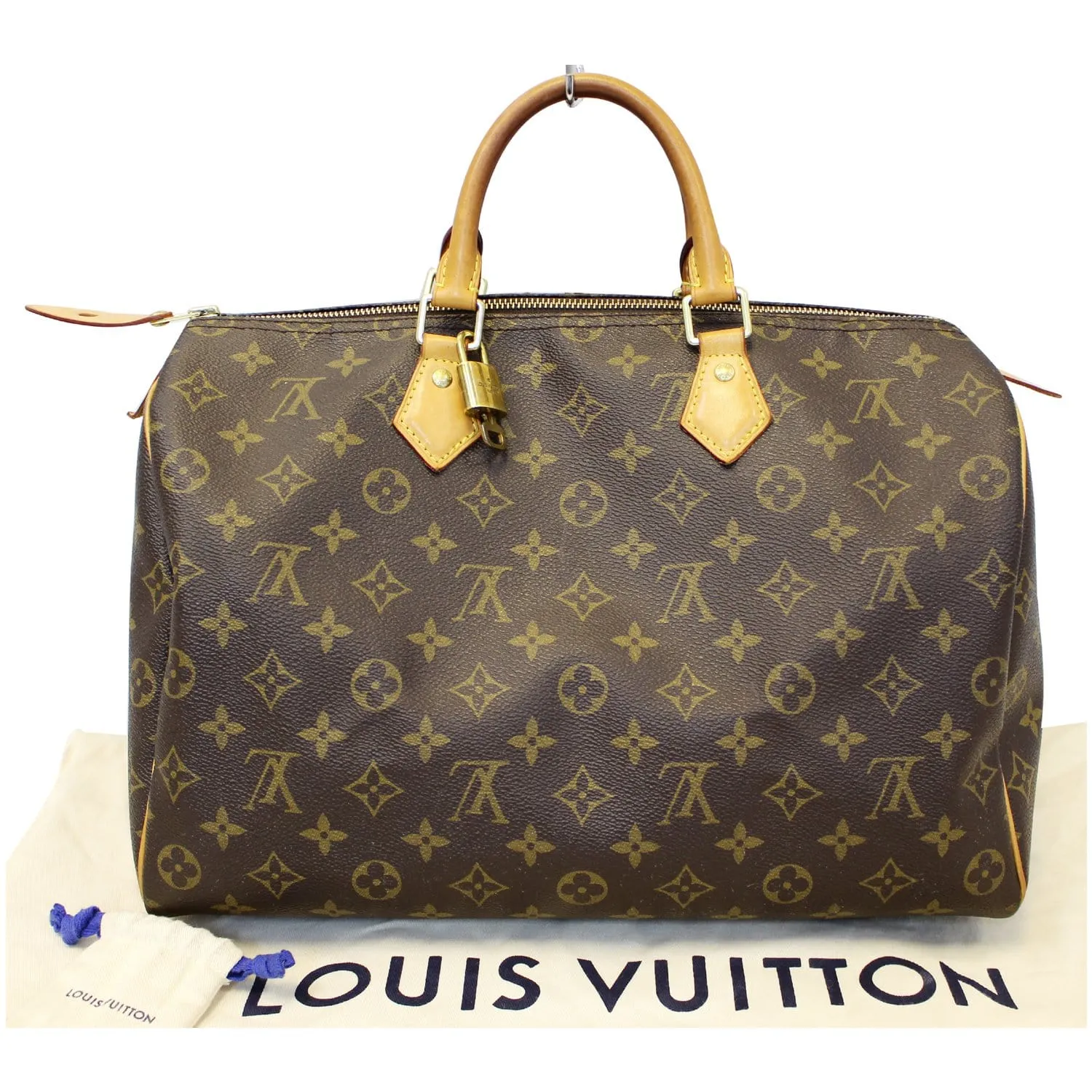 LOUIS VUITTON Speedy 35 Monogram Canvas Satchel Bag