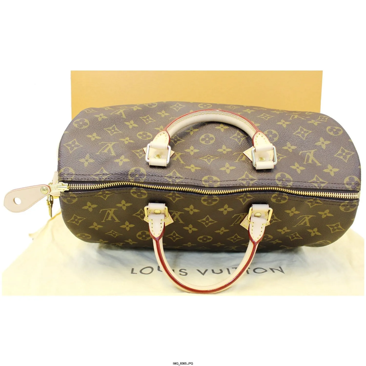 LOUIS VUITTON Speedy 35 Monogram Canvas Satchel Bag