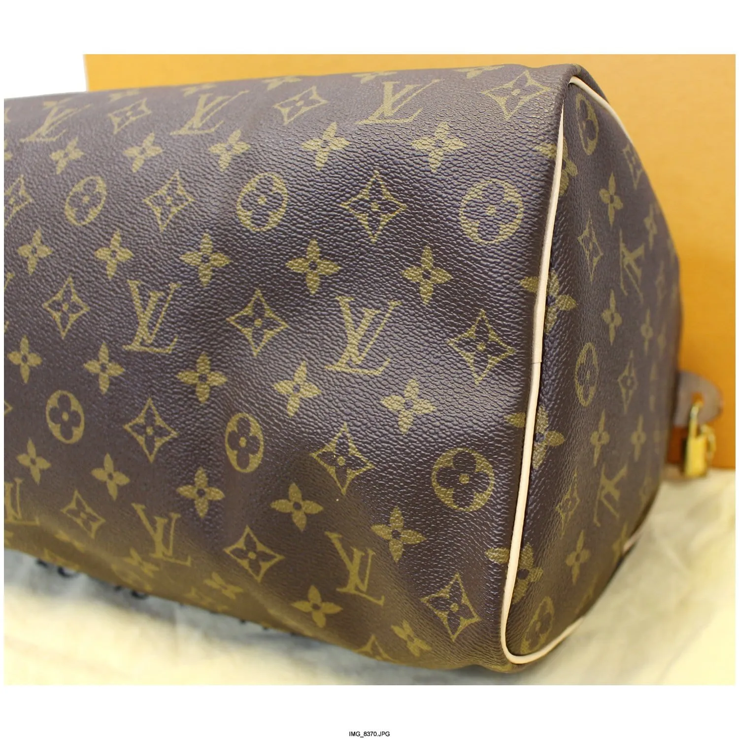 LOUIS VUITTON Speedy 35 Monogram Canvas Satchel Bag