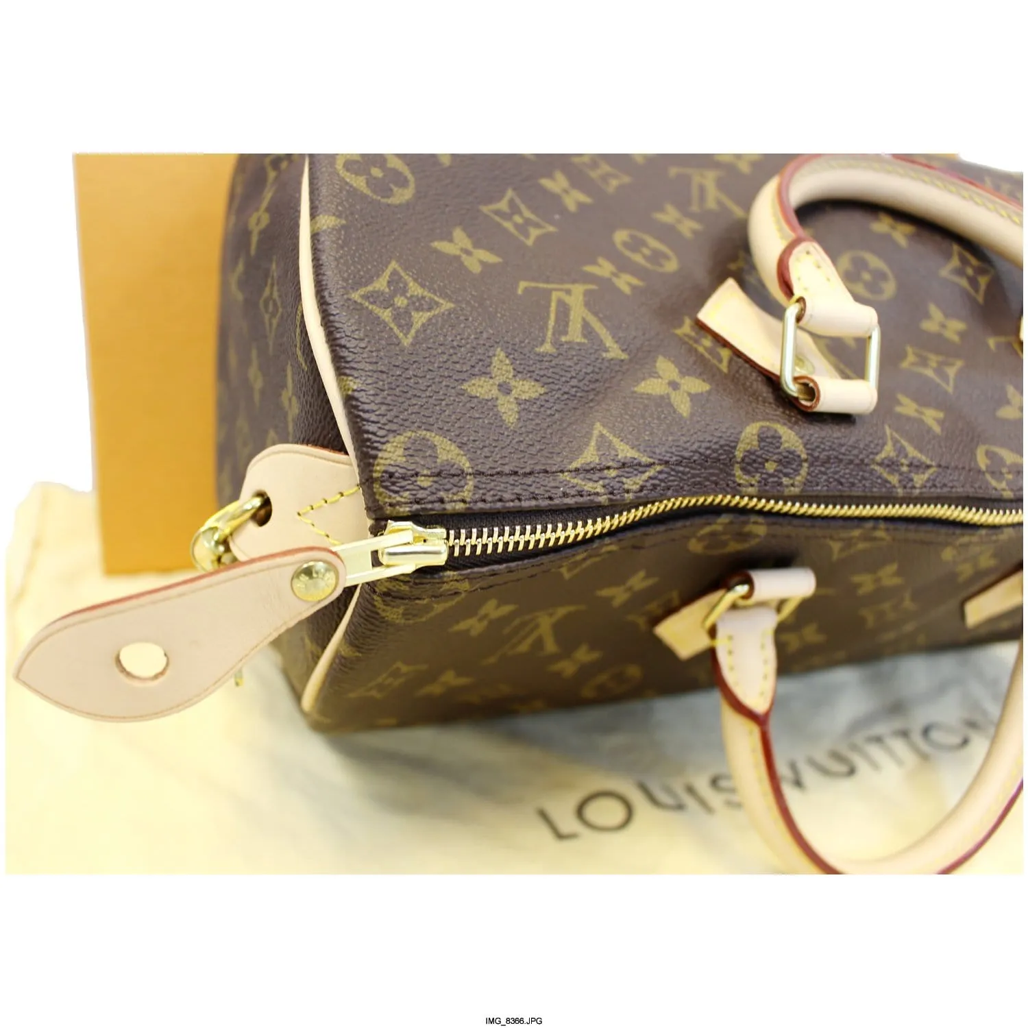 LOUIS VUITTON Speedy 35 Monogram Canvas Satchel Bag