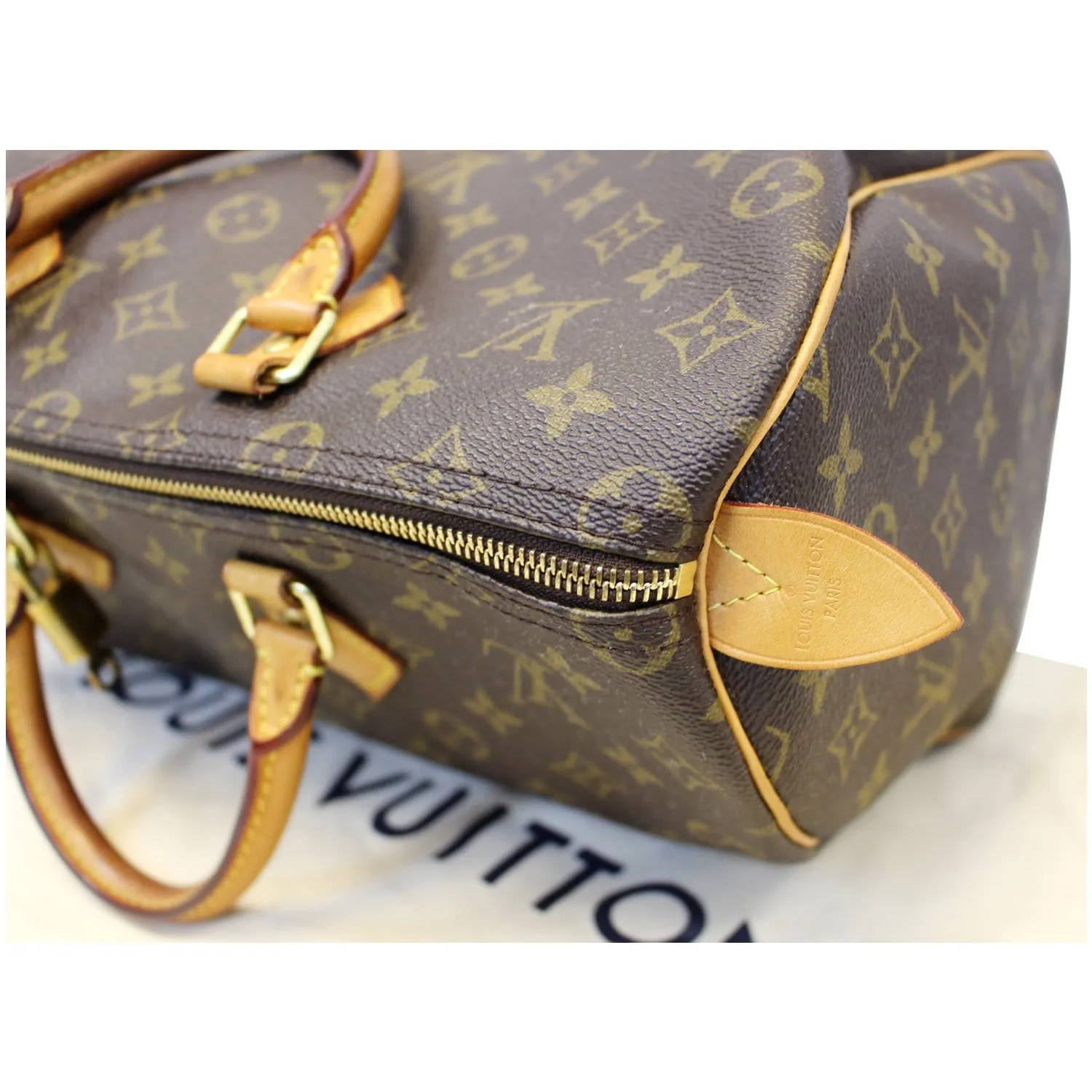 LOUIS VUITTON Speedy 35 Monogram Canvas Satchel Bag