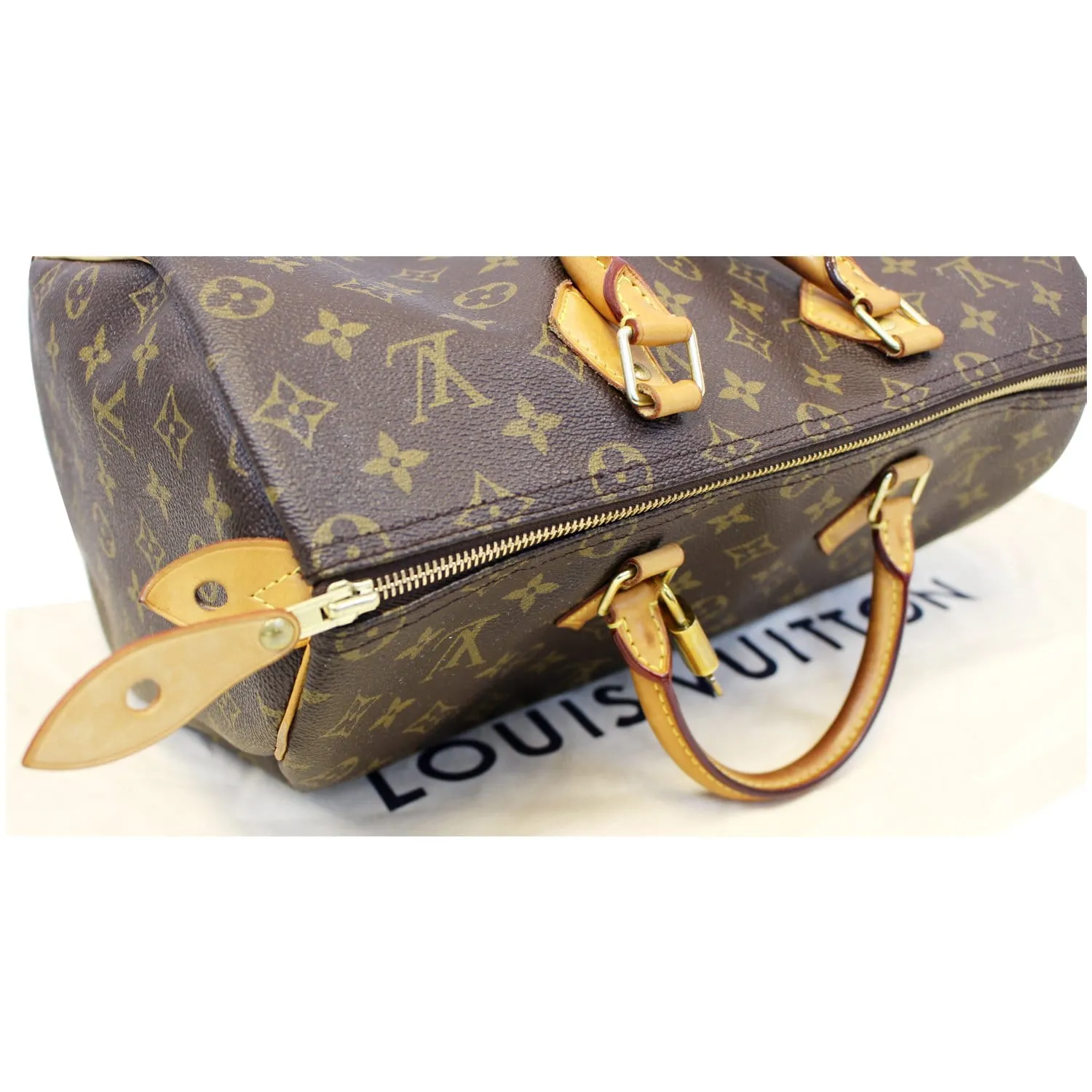 LOUIS VUITTON Speedy 35 Monogram Canvas Satchel Bag