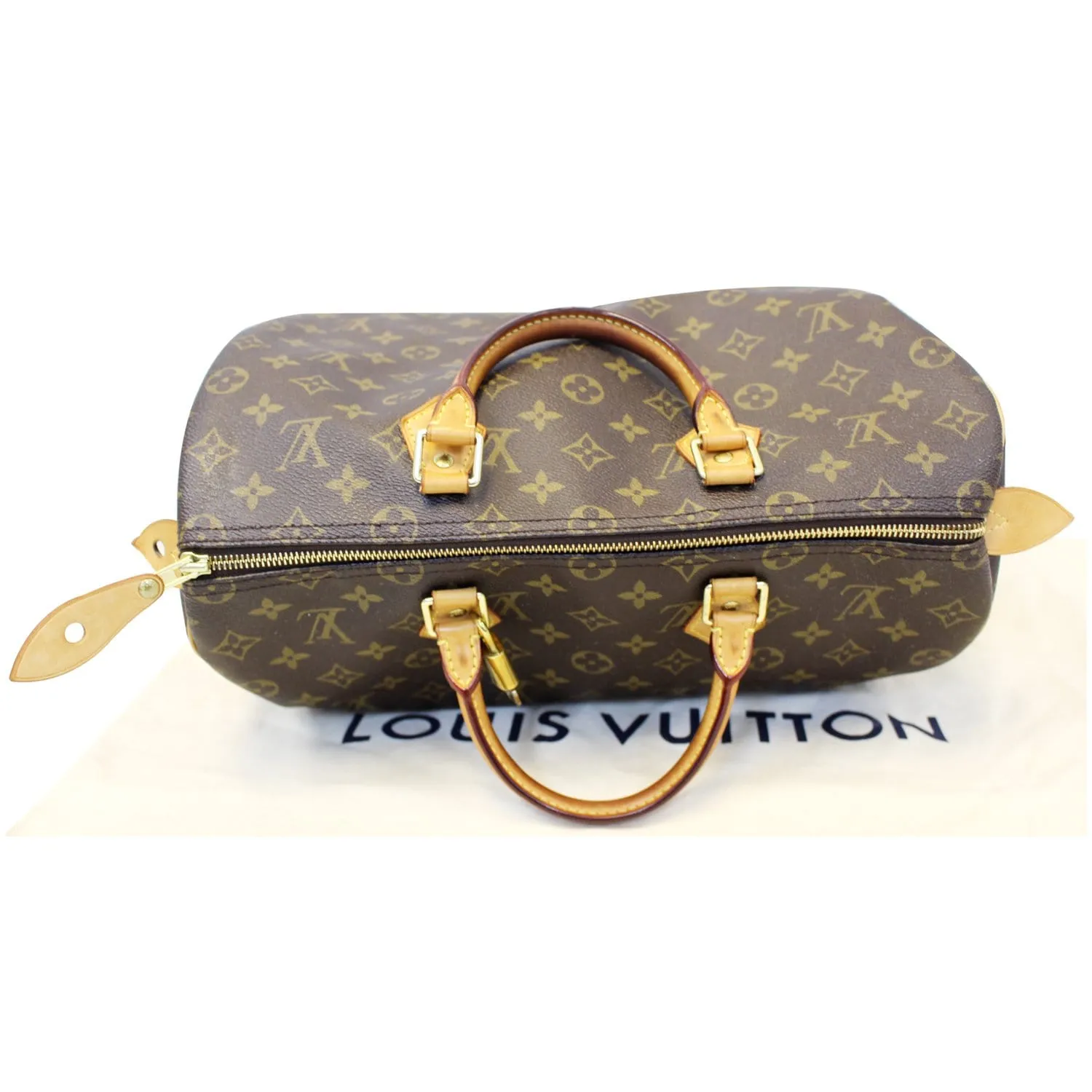 LOUIS VUITTON Speedy 35 Monogram Canvas Satchel Bag