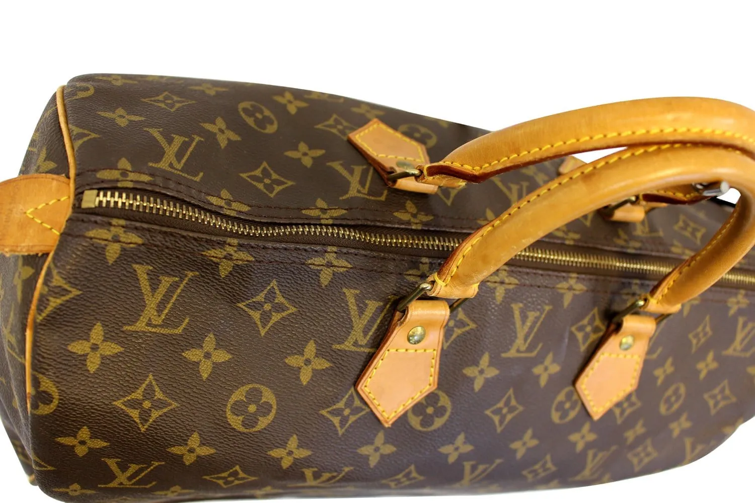 LOUIS VUITTON Speedy 40 Monogram Canvas Satchel