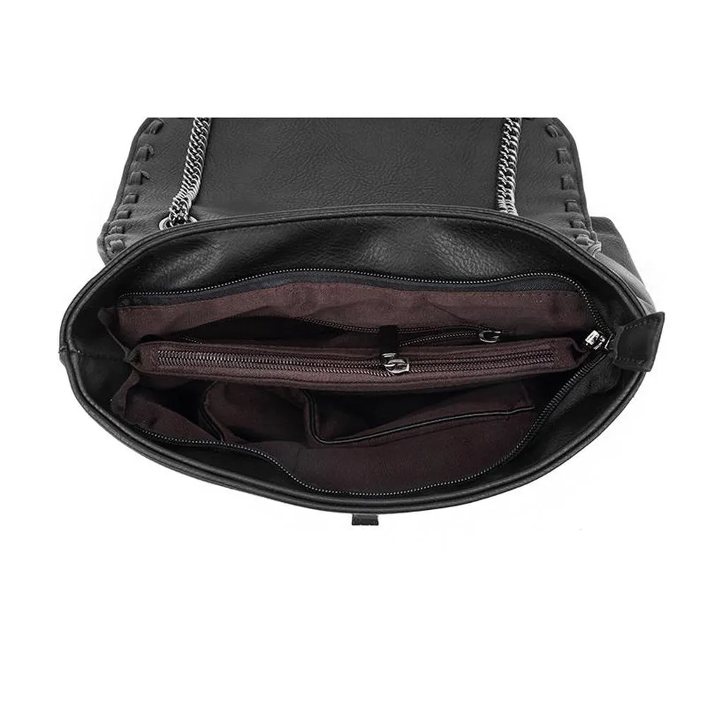 <bold>Messenger / Crossbody Bag <br>Vegan-Leather