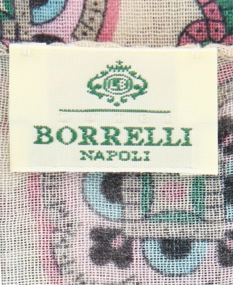 Luigi Borrelli Beige Wool Blend Scarf