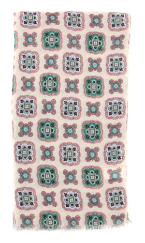Luigi Borrelli Beige Wool Blend Scarf
