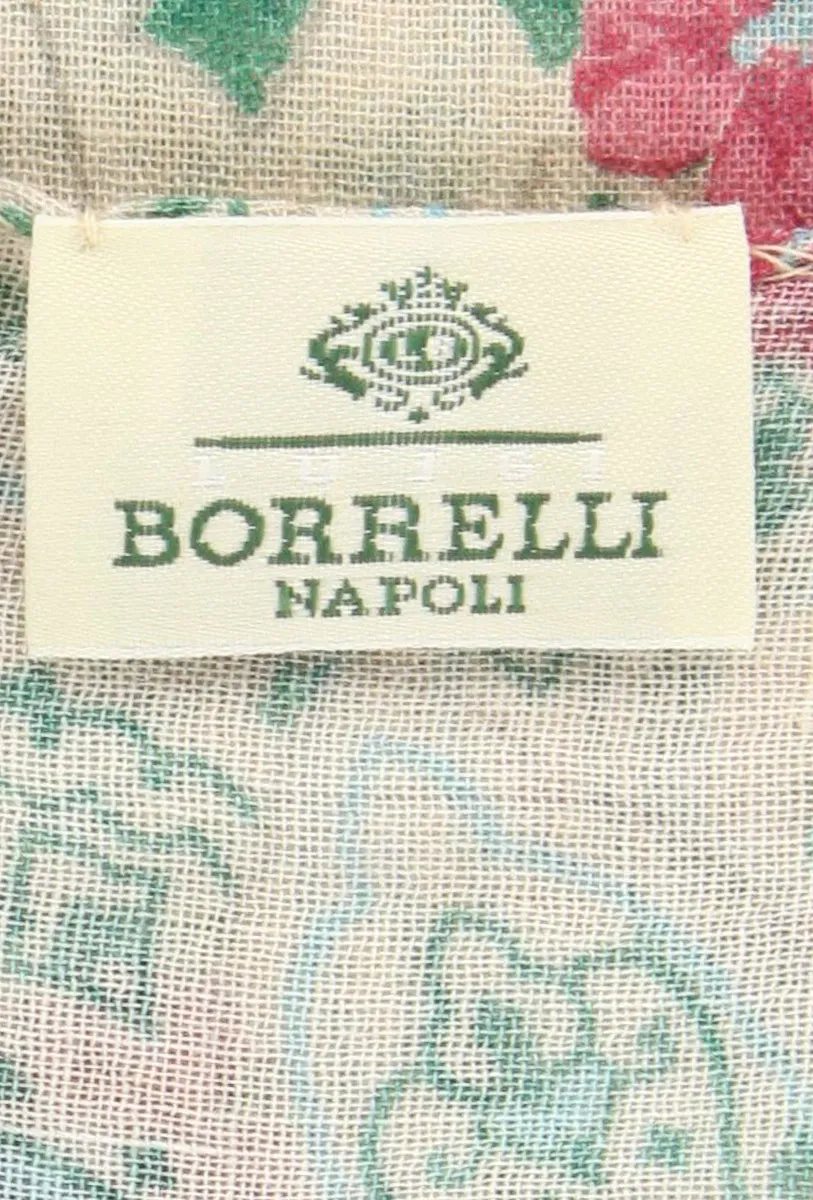 Luigi Borrelli Beige Wool Blend Scarf