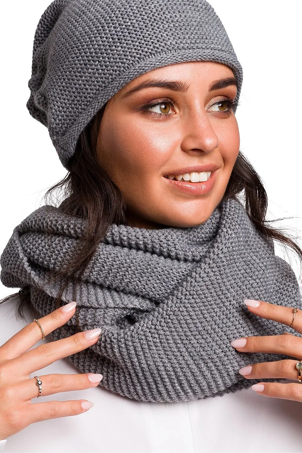 Luxe Double-Wrap Snood Scarf