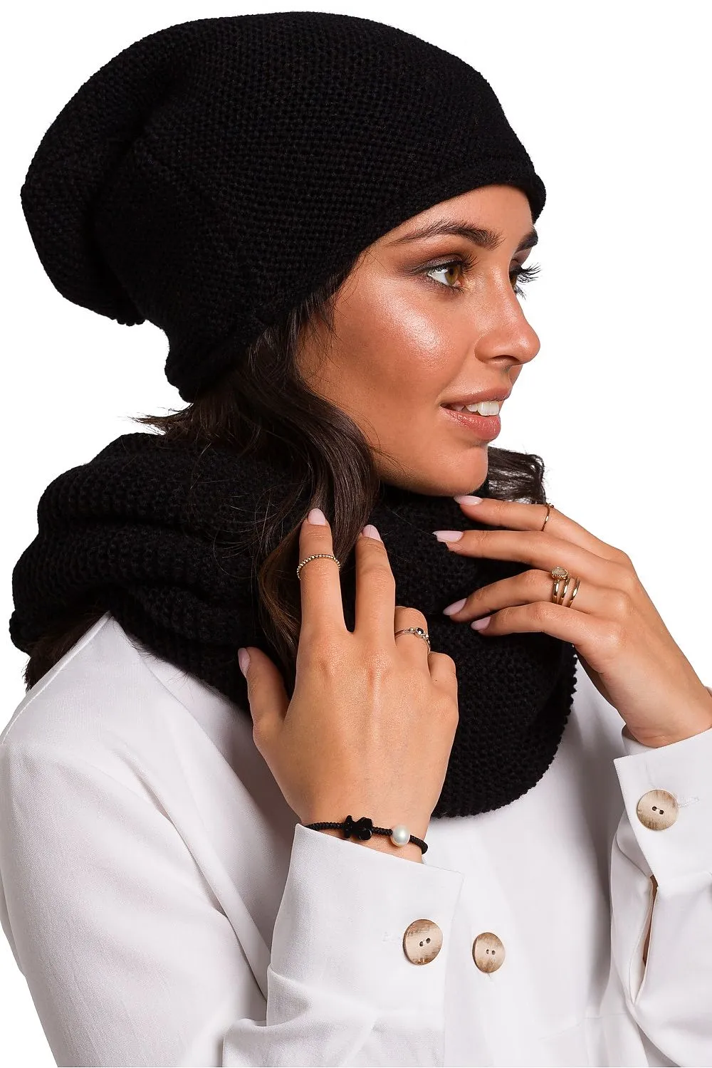 Luxe Double-Wrap Snood Scarf
