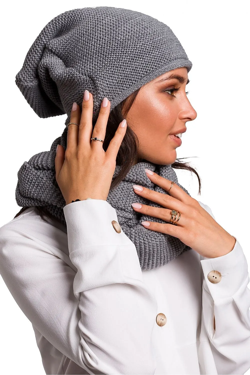 Luxe Double-Wrap Snood Scarf
