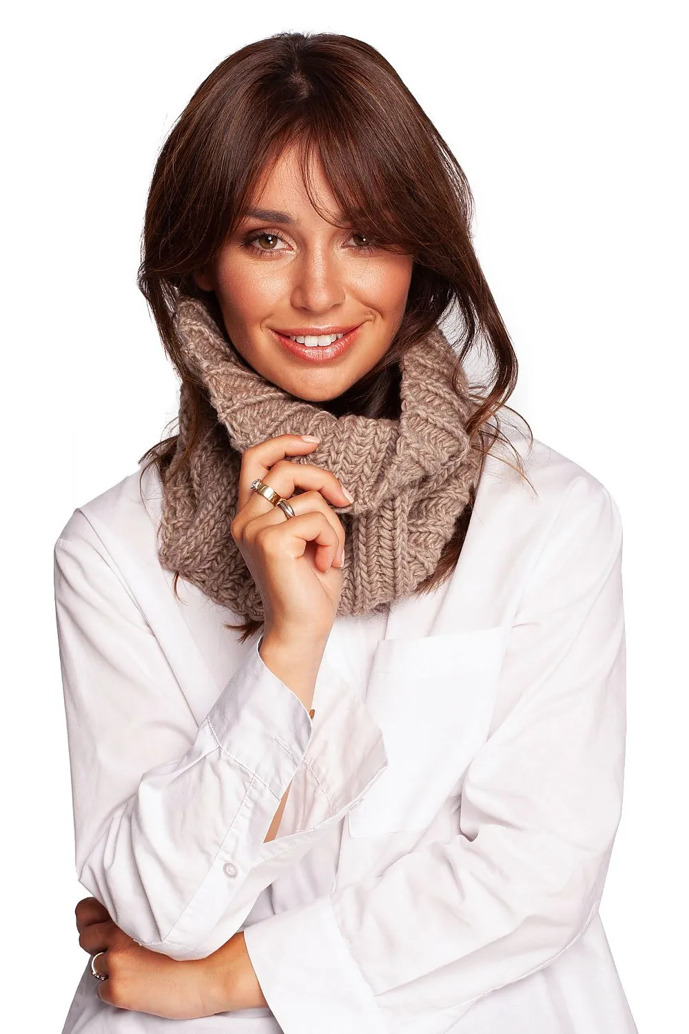 Luxurious Knit Chimney Scarf
