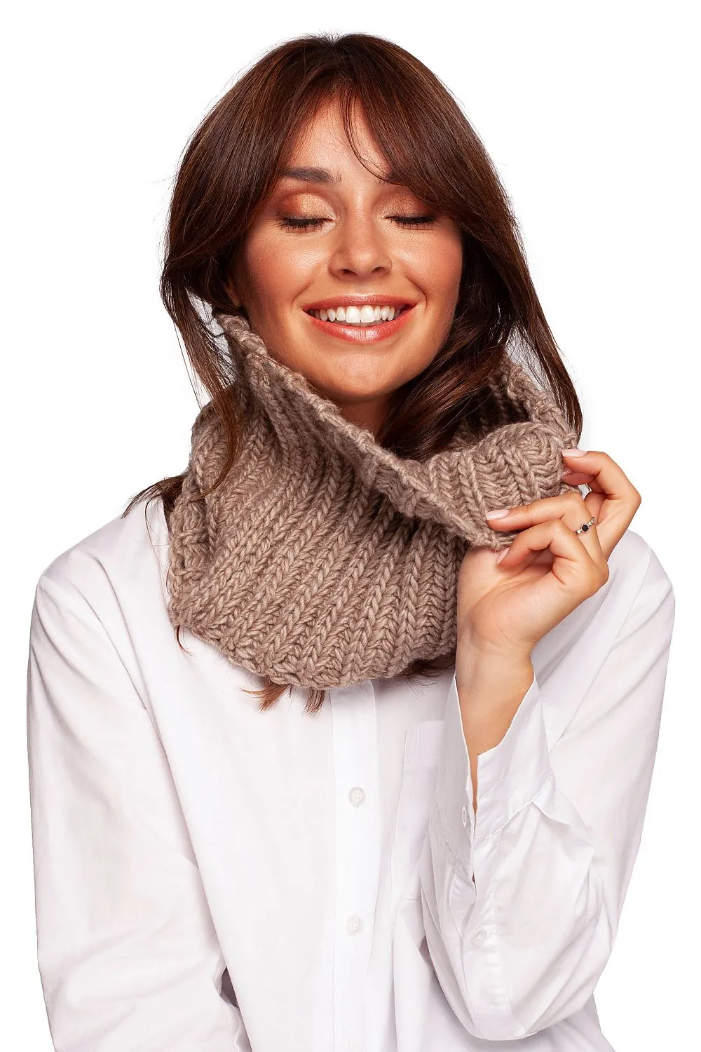 Luxurious Knit Chimney Scarf