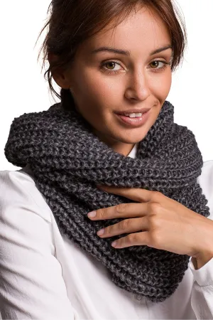 Luxurious Ribbed Knit Infinity Scarf