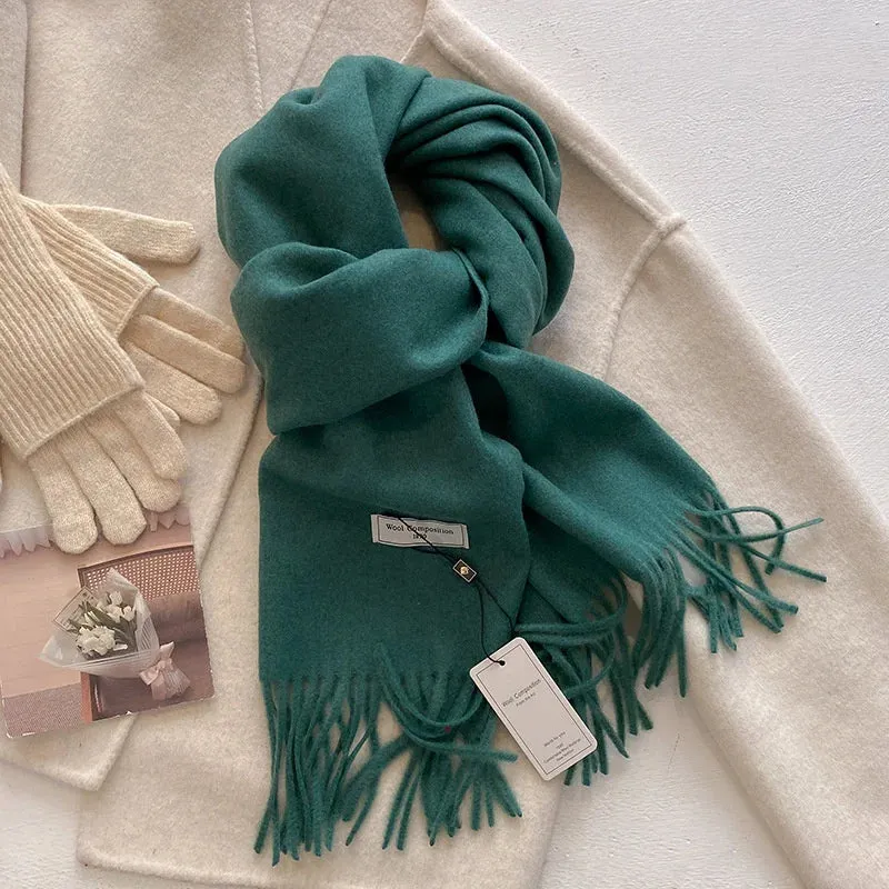 Luxury Cashmere Wool Winter Scarf | Warm Pashmina Shawl | Stylish Wrap for Women 2024
