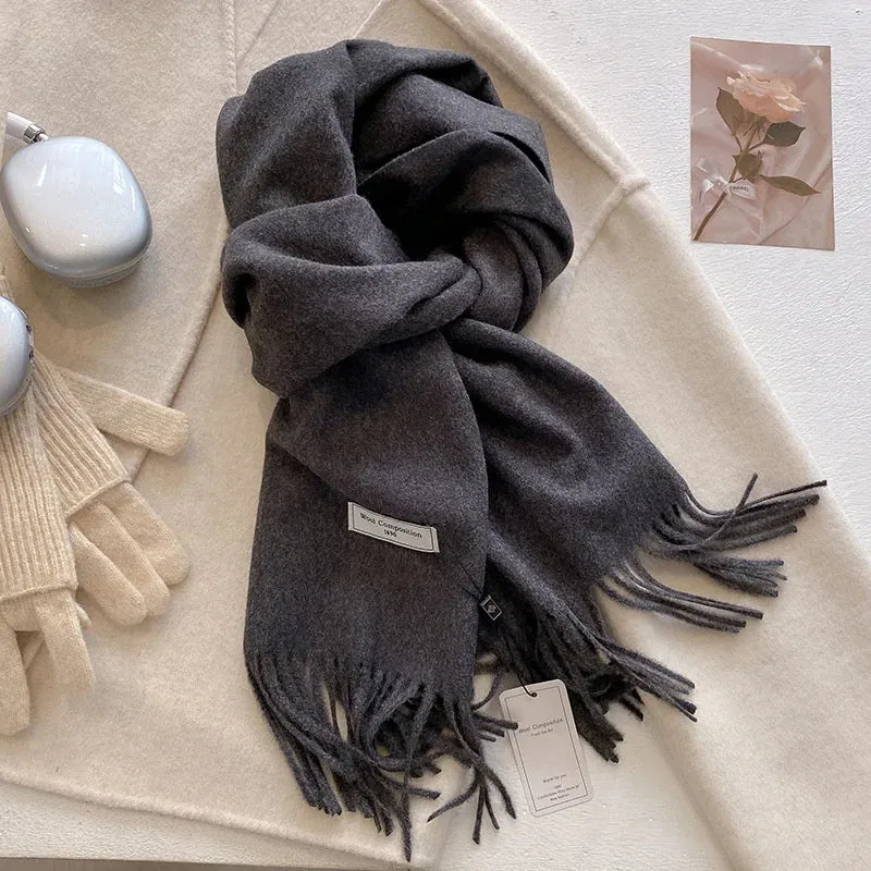 Luxury Cashmere Wool Winter Scarf | Warm Pashmina Shawl | Stylish Wrap for Women 2024