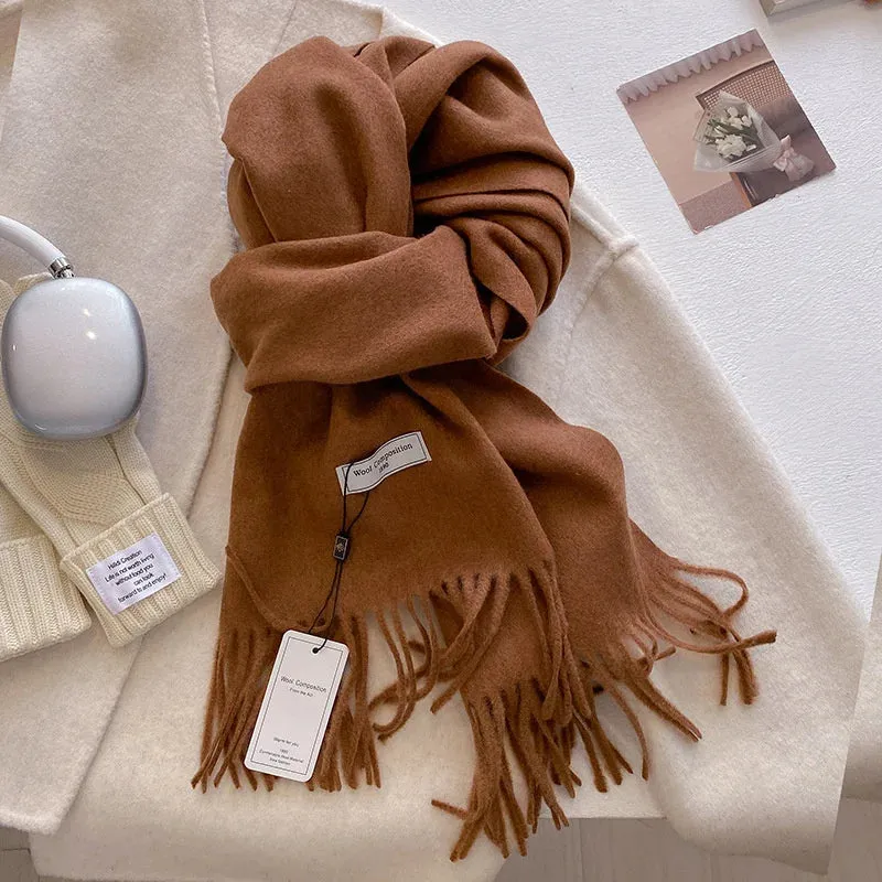 Luxury Cashmere Wool Winter Scarf | Warm Pashmina Shawl | Stylish Wrap for Women 2024