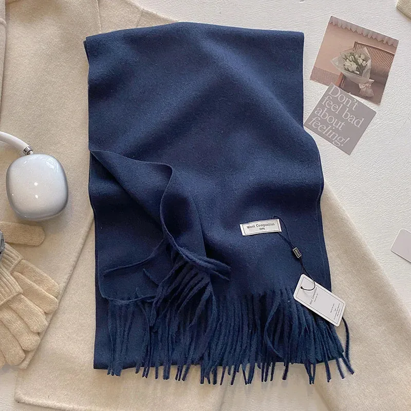 Luxury Cashmere Wool Winter Scarf | Warm Pashmina Shawl | Stylish Wrap for Women 2024