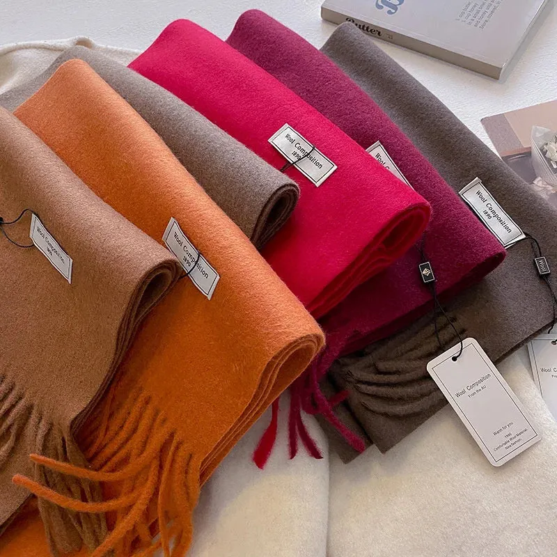 Luxury Cashmere Wool Winter Scarf | Warm Pashmina Shawl | Stylish Wrap for Women 2024