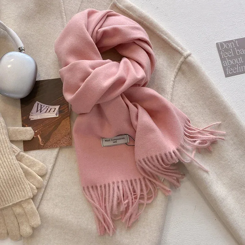 Luxury Cashmere Wool Winter Scarf | Warm Pashmina Shawl | Stylish Wrap for Women 2024