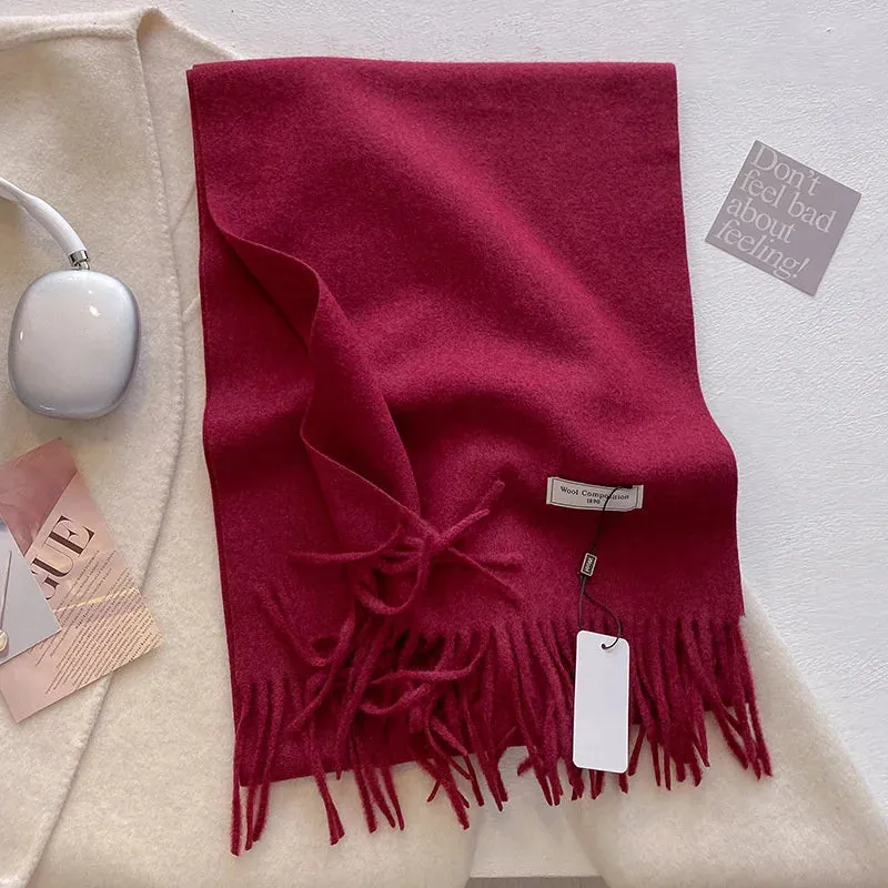 Luxury Cashmere Wool Winter Scarf | Warm Pashmina Shawl | Stylish Wrap for Women 2024