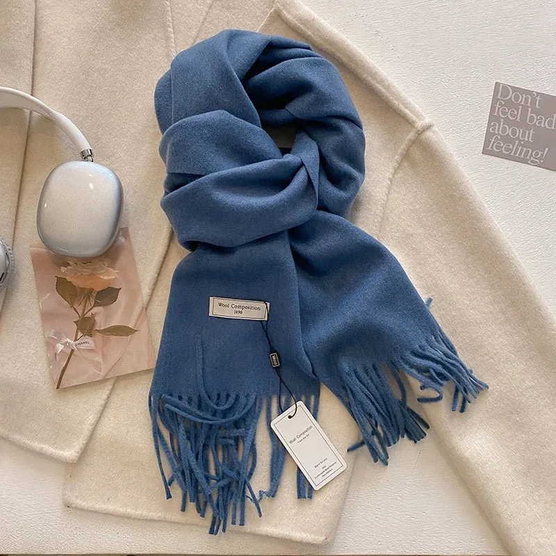 Luxury Cashmere Wool Winter Scarf | Warm Pashmina Shawl | Stylish Wrap for Women 2024