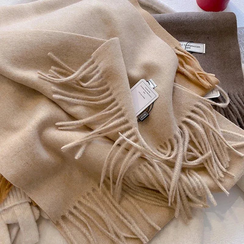 Luxury Cashmere Wool Winter Scarf | Warm Pashmina Shawl | Stylish Wrap for Women 2024