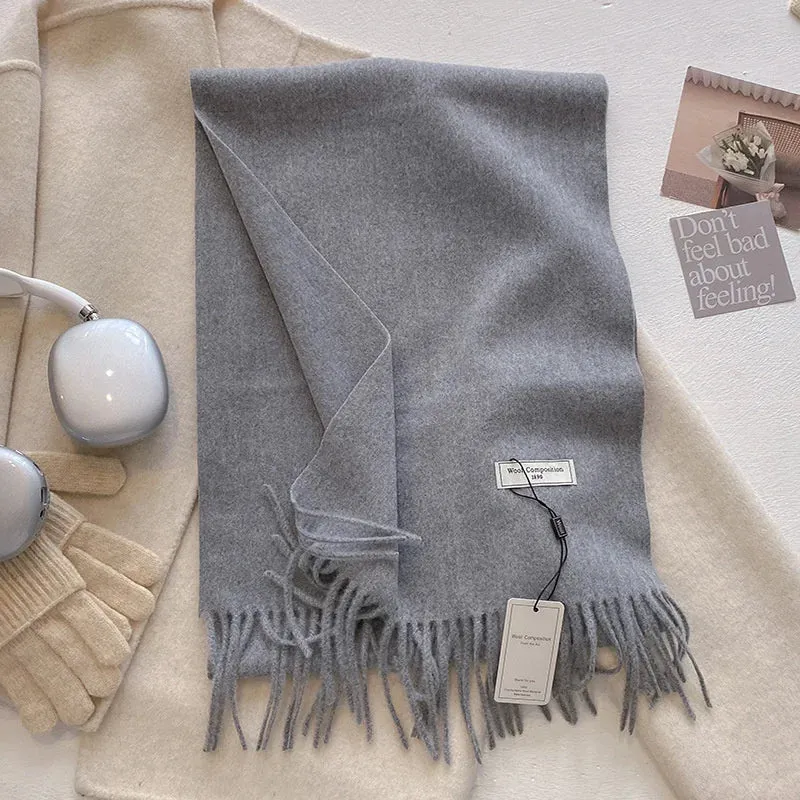 Luxury Cashmere Wool Winter Scarf | Warm Pashmina Shawl | Stylish Wrap for Women 2024