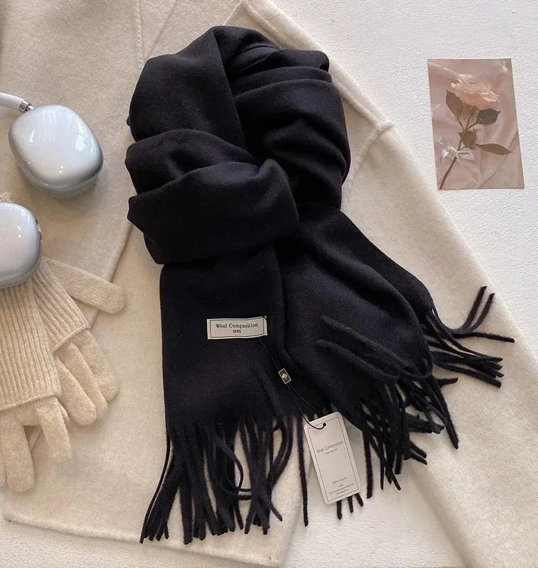 Luxury Cashmere Wool Winter Scarf | Warm Pashmina Shawl | Stylish Wrap for Women 2024