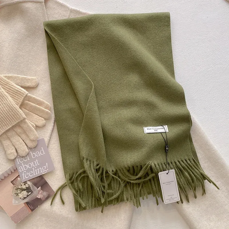 Luxury Cashmere Wool Winter Scarf | Warm Pashmina Shawl | Stylish Wrap for Women 2024