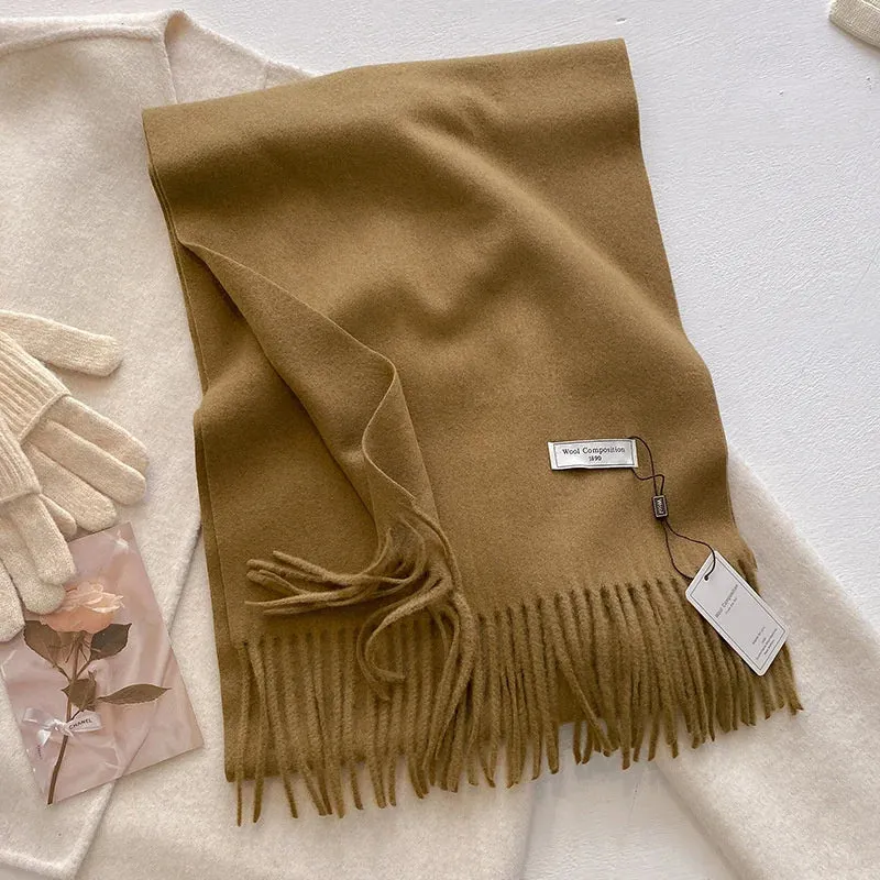 Luxury Cashmere Wool Winter Scarf | Warm Pashmina Shawl | Stylish Wrap for Women 2024