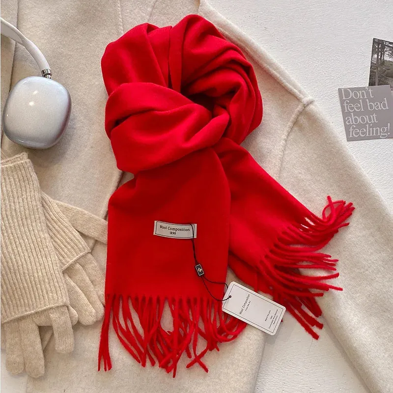 Luxury Cashmere Wool Winter Scarf | Warm Pashmina Shawl | Stylish Wrap for Women 2024