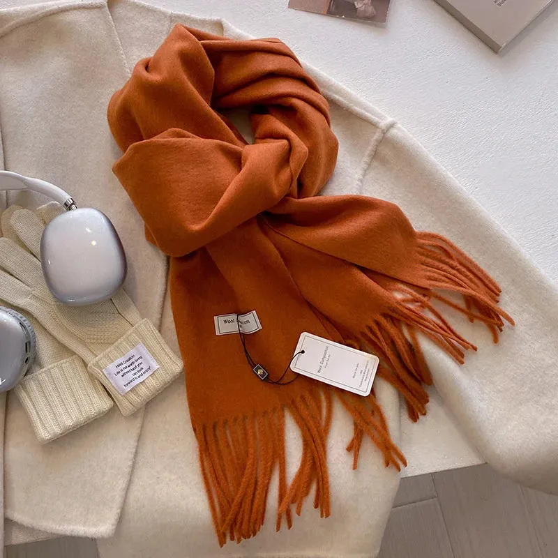 Luxury Cashmere Wool Winter Scarf | Warm Pashmina Shawl | Stylish Wrap for Women 2024