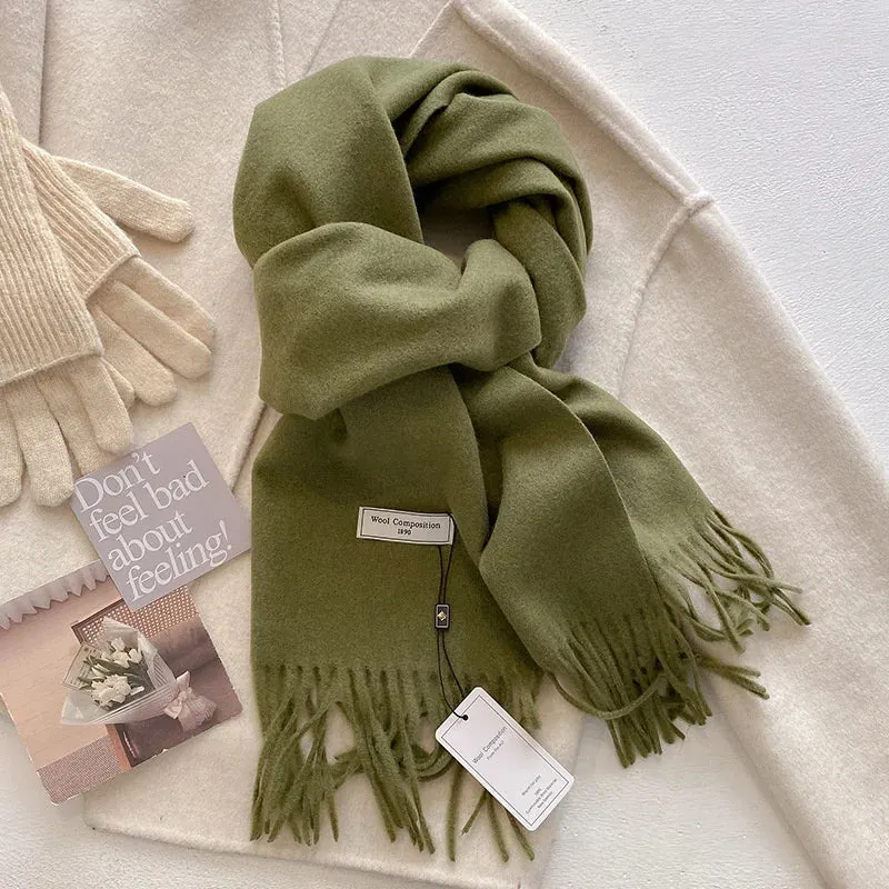 Luxury Cashmere Wool Winter Scarf | Warm Pashmina Shawl | Stylish Wrap for Women 2024