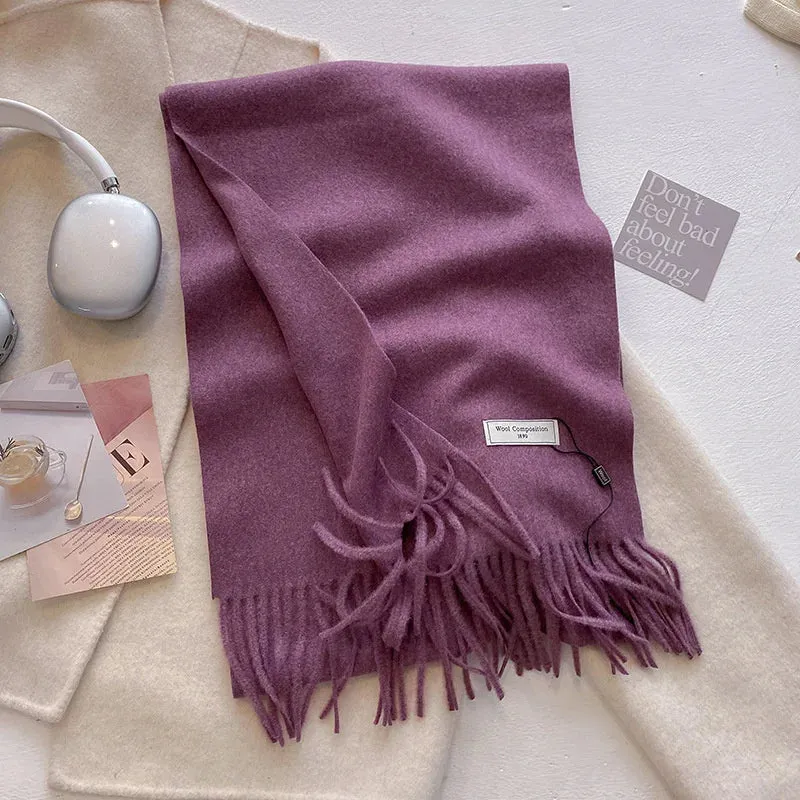 Luxury Cashmere Wool Winter Scarf | Warm Pashmina Shawl | Stylish Wrap for Women 2024