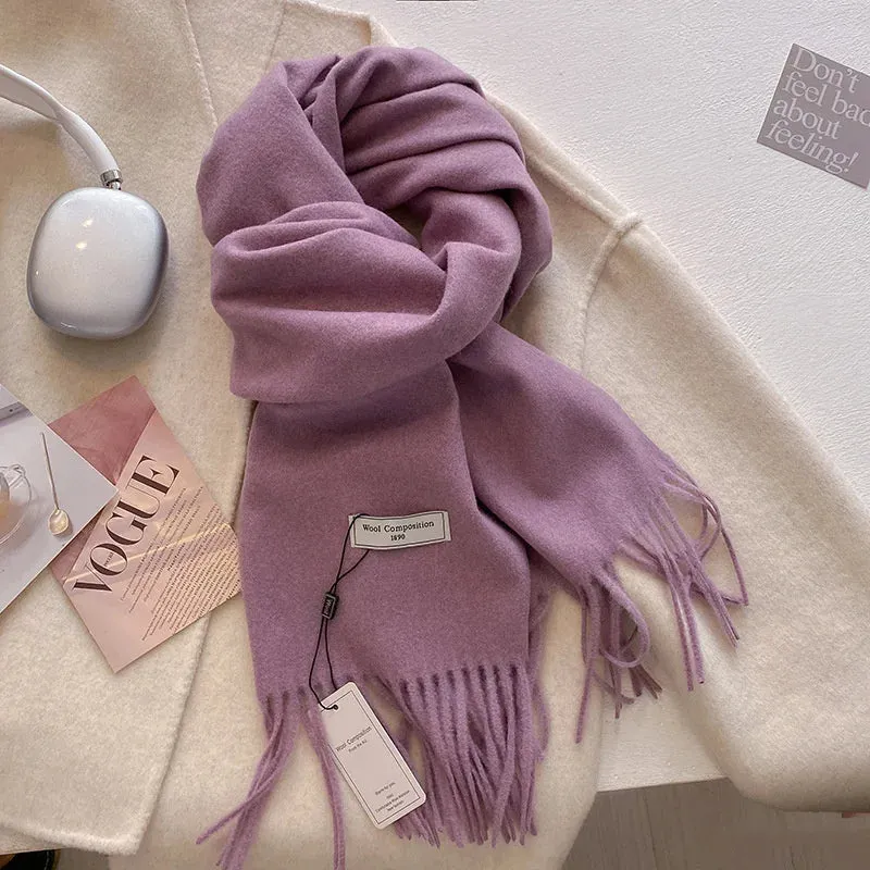 Luxury Cashmere Wool Winter Scarf | Warm Pashmina Shawl | Stylish Wrap for Women 2024