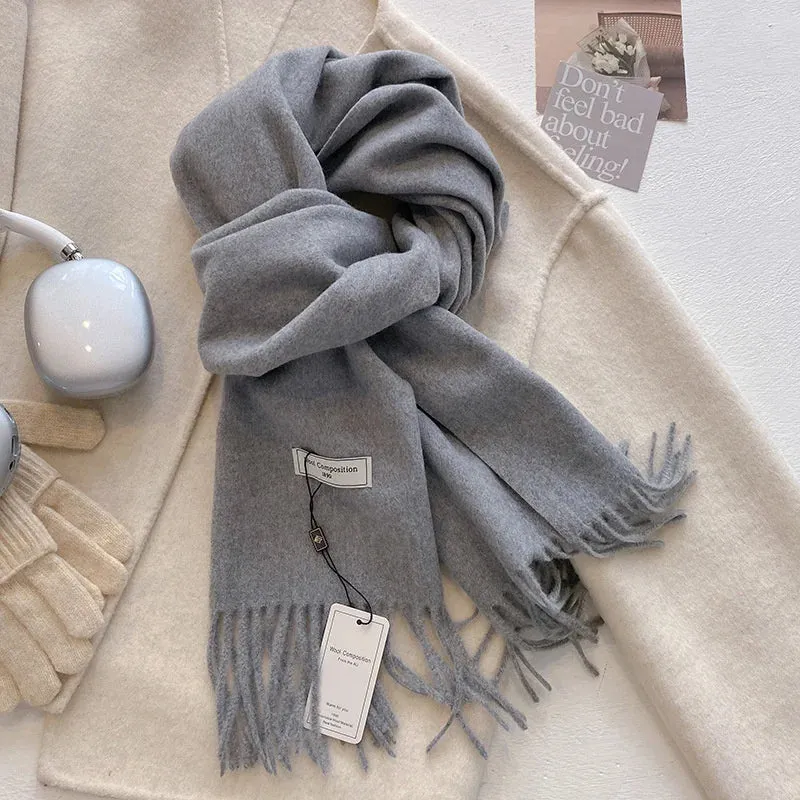 Luxury Cashmere Wool Winter Scarf | Warm Pashmina Shawl | Stylish Wrap for Women 2024
