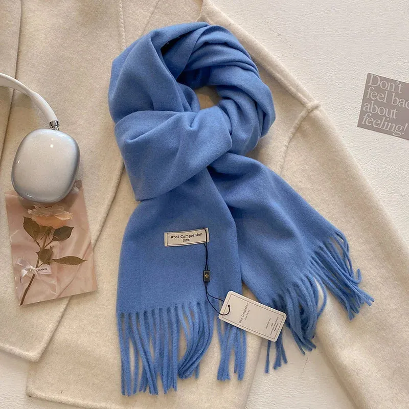 Luxury Cashmere Wool Winter Scarf | Warm Pashmina Shawl | Stylish Wrap for Women 2024