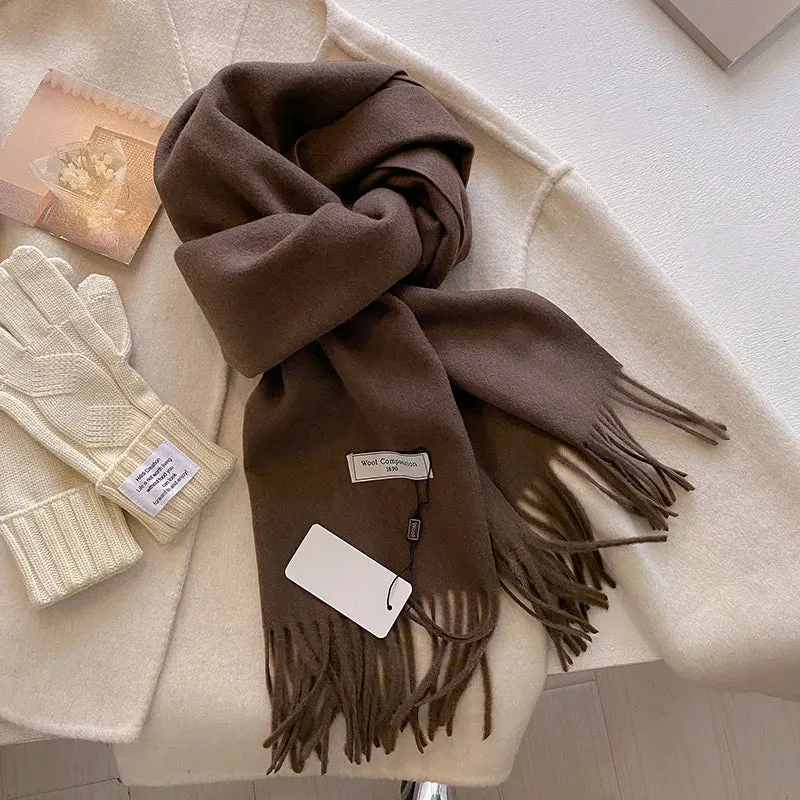 Luxury Cashmere Wool Winter Scarf | Warm Pashmina Shawl | Stylish Wrap for Women 2024