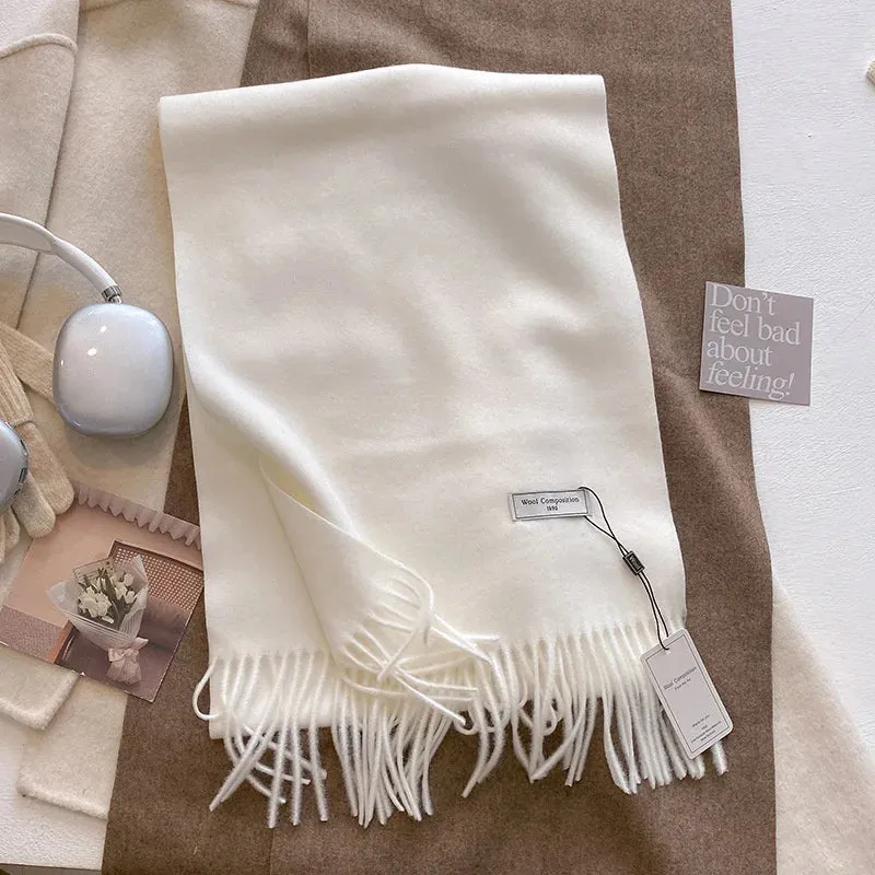 Luxury Cashmere Wool Winter Scarf | Warm Pashmina Shawl | Stylish Wrap for Women 2024